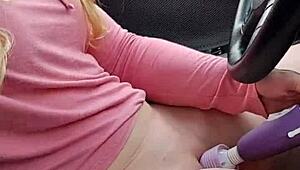 Masturbating Solo in My Car With a Naughty Buttplug