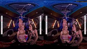 Cara, acho que foi Naughty America com Jamie Jett, Sandra Luberc e Spencer Bradley numa orgia de Halloween selvagem