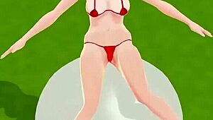 Too Small Swimsuit Almost Naked!