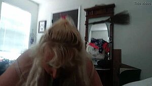 Blonde Babe SUCKS THIS Dick Hard