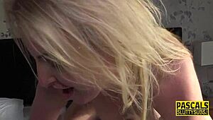 Busty blonde submissive gets her pussy pounded hard, oh yeah! 😈