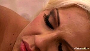 hey, can this blonde handle a monster cock like a pro? she's got no problem sucking and taking it deep!