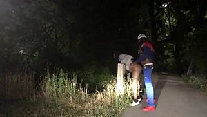 Fucking in the woods on 4th of July celebration