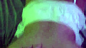 Amateur bends over for doggystyle fucking and creampie blast!