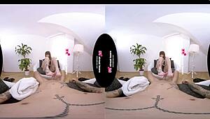 SHEMALE in HEELS FUCKS BAREBACK POV