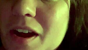 Wife whispers dirty talk to her horny husband