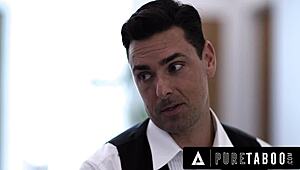 hey, guess what? i caught arietta adams riding her stepdad's huge cock with stepmom nearby