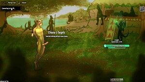 In a wild gay furry hentai game, episode 1 unfolds with a stripped hero in a bukkake BDSM orgy before a roaring crowd.