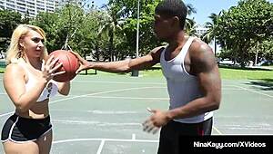 Blonde PAWG Nina Kayy Rides And Deepthroats Big Black Cock For Intense Cumshot