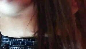 Latina stepsister rides big cock moaning loudly