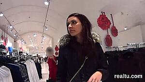 Wow, this perfect Czech nympho got seduced at the hypermarket and drilled hard in POV!