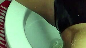 dirty old woman gets golden shower