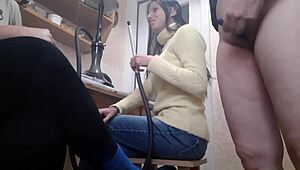 Neighbor's Wild Toy Play Ends in Wet Climax