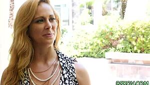 yo, this pornstar in stockings bent over for me while fingering herself hard!