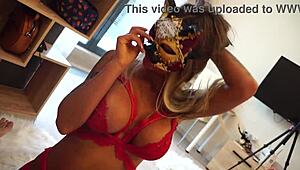 Beautiful Kitty Monika Fox shares a homemade moment.