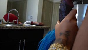 latin babe devouring huge bbc