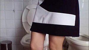 Peeing on Car Seat and Wet Pantyhose Outdoors in Public