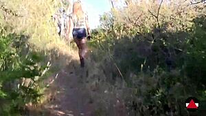 my booty shines on this mountain hike