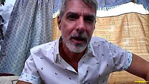 In this gay domination scene, rich mature DILF Richard Lennox humiliates you as his fuck toy