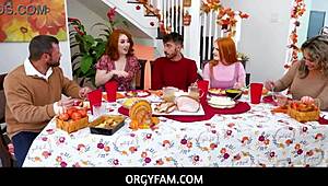 О, човече, имах късмет да чукам възбудените червенокоси доведени сестри Ариета Адамс и Чери Фей в дива оргия!