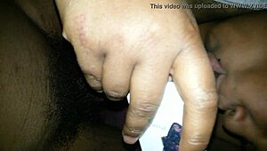 Fat BBW Slaps Tongue During Blowjob Session