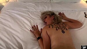 Tourist Wife Sits on Cock for Creampie