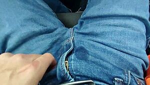 peeing in car during casual drive conversation