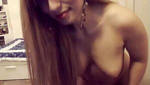 Electra Grey flaunts her clean shaved pussy with toys.