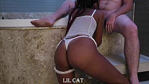 i gave a tasty blowjob to that naughty white guy lil cat1 and saramanduba