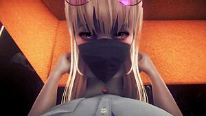 This uncensored anime hentai features a wild gyaru girl getting into steamy action.