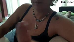 Pretty Latina Sucks Cock And Cums In Mouth?