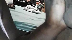 She takes milk like this whore and loves it