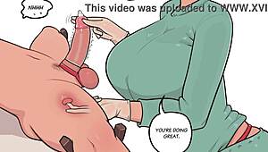 Just another day teaching PROSTATE LESSONS with kinky cartoon toys. Crazy anime vibes!