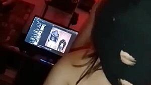 Латино соседка раком в анал догги в публичном парке