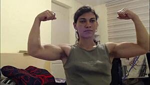 Who’s flexing those huge biceps on cam?