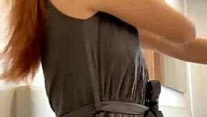 Young Russian Redhead Dances Sexy In Front Of Camera 😏