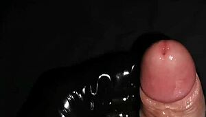 I Love Stroking That Big Horny Cock with Lube