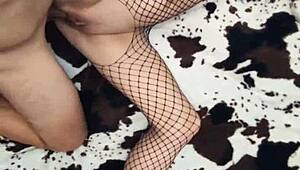 Mesh bodysuit amateur wife gets her ass stretched out