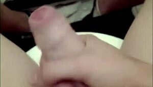 Solo Guy Gives Himself a Slow Sensual Handjob Leading to Explosive Cumshot on His Stomach