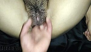 Young Latina amateur in hotel with Mexican prostitute