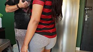 Flamengo Goals Strip Latina Teen Piece By Piece For Uncle's Cum Fun