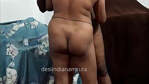 Aforeplay and fingering Indian couple before stand fuck