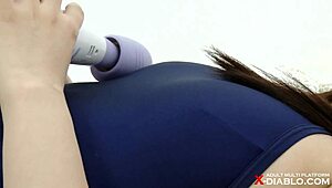 Konoha performs in swimsuit at night club