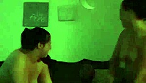 threesome with my girlfriend and her baby mother, interracial blowjob fun