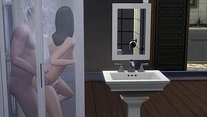 Ayah Tiri NGENTOT Dia Keras di Kamar Mandi Selama 30 Menit Panjang