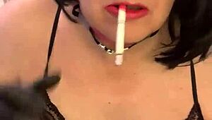 Nikki ngerokok rokok dan main-main dengan cum palsu buat fun! 😜