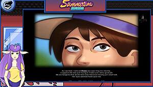 Summertime saga part 1, lets do this with the bimbo and big cock