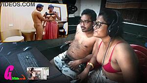 Como o chefe do escritório fodeu a esposa do funcionário com tanta força?!