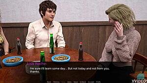 Blonde teen goddess in nursing roleplay kisses and pleasures with big tits POV.