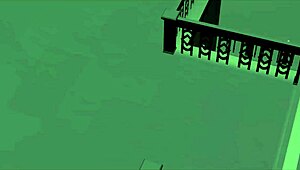 In Sims 4, goth Bella gives Santa anal and blowjob on Christmas